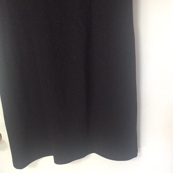 Talbots Eyelet Cuffed Sleeves Black Cotton Dress - Picture 10 of 11